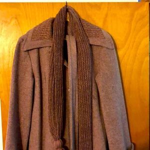 Long, heavy princess cut coat